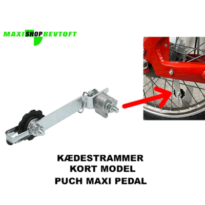 Kædestrammer KORT MODEL for PUCH Maxi pedal