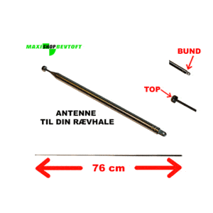 Teleskop antenne på 76cm til din rævhale