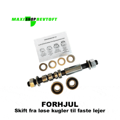 FORHJUL Skift fra løse kugler til faste lejer i dit Maxi