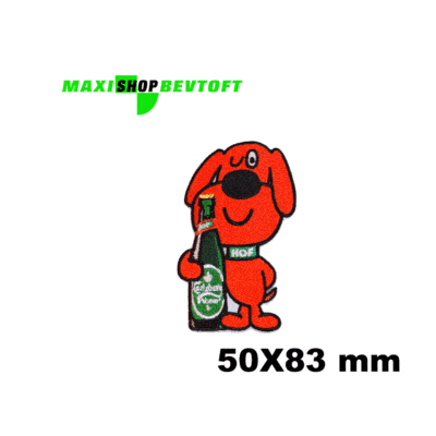 Stofmærke HOF HUND 50 x 83mm