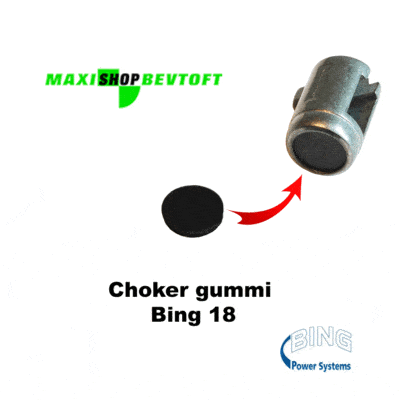 Gummi pakning til choker spjæld til firkantet Bing 18 Karburator