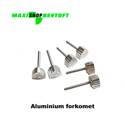 Fingerskruer i forkromet aluminium sæt af 6 stk