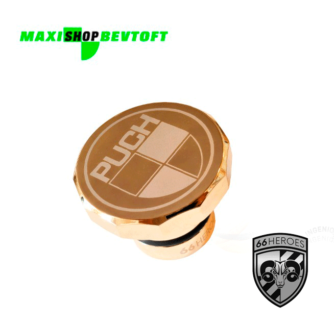 Guldfarvet-tankdæksel-i-aluminium-PUCH-Maxi