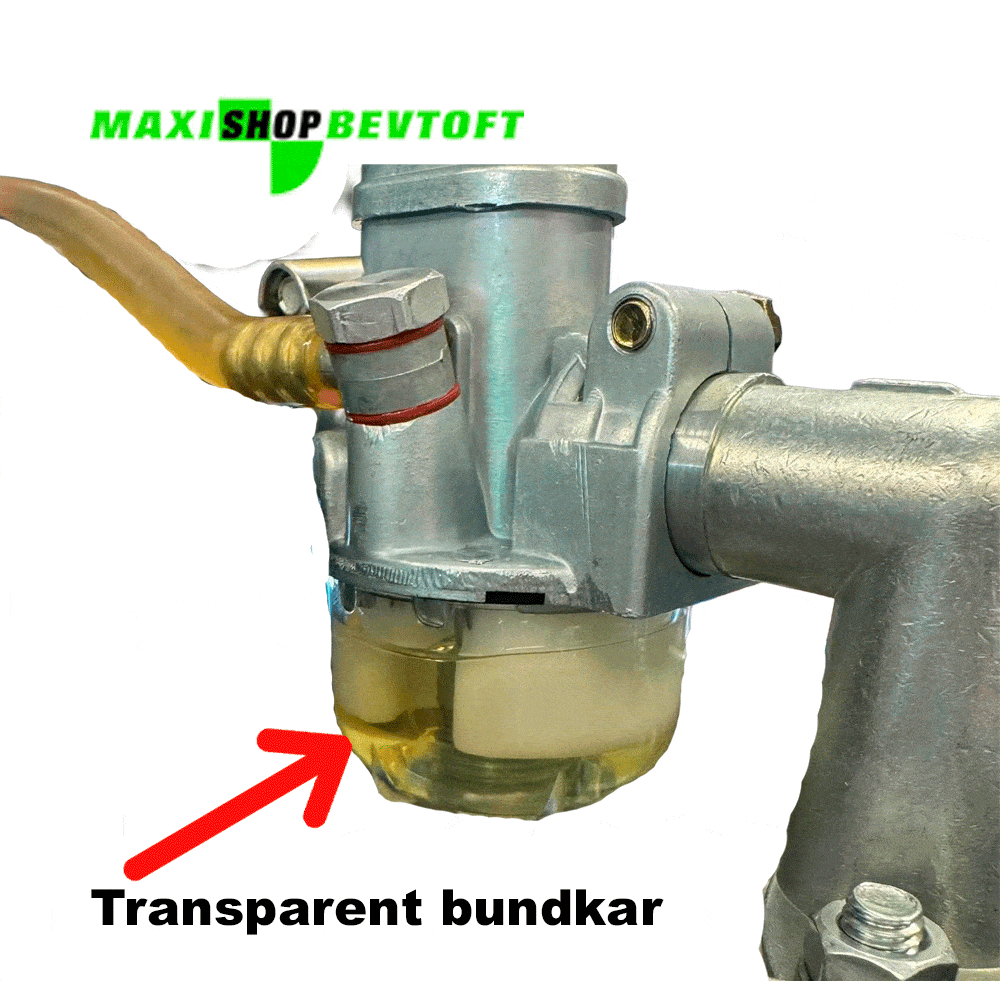 Transparent-bundkar-til-rund-Karburator-12-og-15-mm-PUCH-Maxi Transparent bundkar til rund Karburator 12 og 15 mm PUCH Maxi