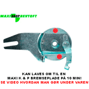 Bremseplade som original til baghjul PUCH Maxi KL