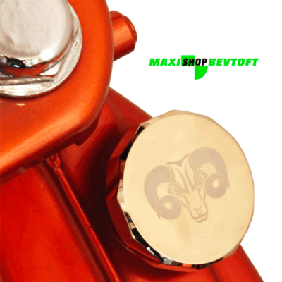 Guldbelagt tankprop i aluminium til PUCH Maxi – 66HEROES