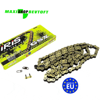 IRIS GSX GOLD 415 – 128 led – forstærket guldkæde til PUCH Maxi