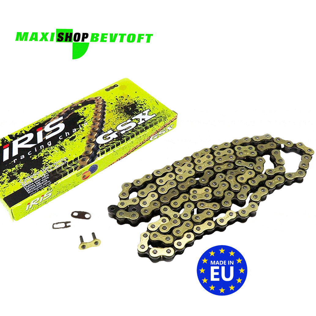 hjdyjhd IRIS GSX GOLD 415 – 128 led – forstærket guldkæde til PUCH Maxi