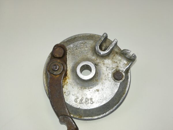 Brugt original Leleu Bremseplade i Aluminium til forhjul til PUCH Maxi P, K og kl