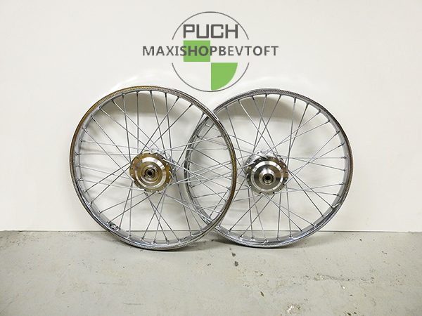 Hjulsæt inkl faste lejer i lækker kvalitet til PUCH Maxi K, P,KL