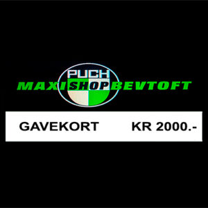 Gavekort 2000kr