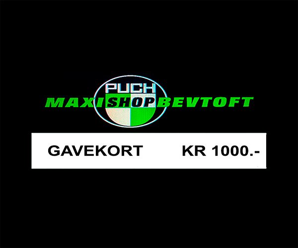 Gavekort på 1000kr
