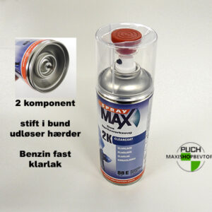 Benzinfast 2 komponent klarlak fra spray max