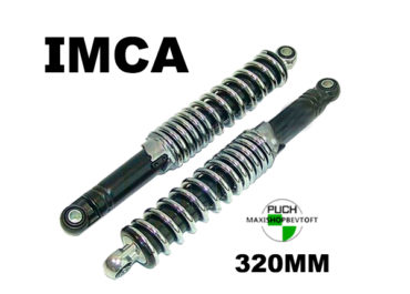 320 mm IMCA sort ben med fjeder - Danmarks bedste PUCH Maxi