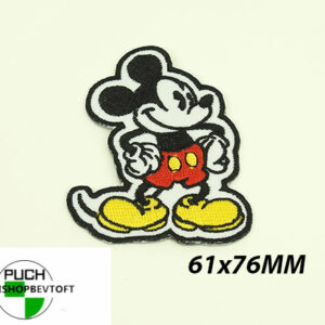 Stofmærke 61x76mm Mickey i den bedste kvalitet med klæber
