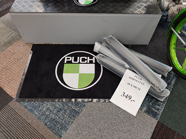 Dørmåtte med PUCH logo 60 95cm Danmarks puch maxishop