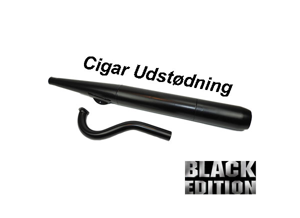 Cigar Udstødning BLACK EDITION til PUCH Maxi
