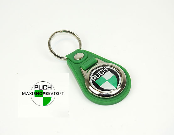 Nøglering med Puch logo GREEN